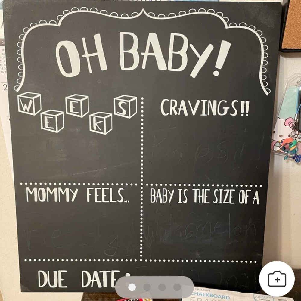 Chalkboard Pregnancy Tracker